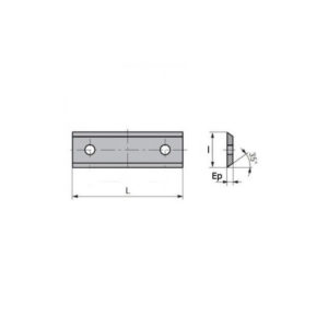 BOITE DE 10 PLAQUETTES CARBURE 50 X 12 X 1.5